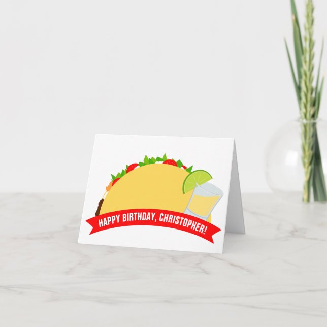 Cartão Tacos e Tequila (Frente)