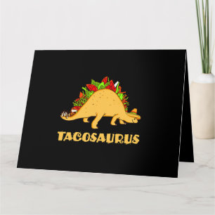 Cartão Tacosaurus Cinco de Mayo Funny Taco Dinossaur