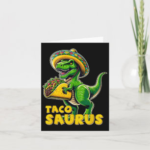 Cartão Tacosaurus Taco Dinosaur T Rex Dino Cinco De Mayo