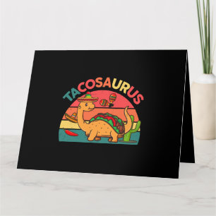 Cartão Tacossauro Camisa Toddler Crianças Engraçado Taco