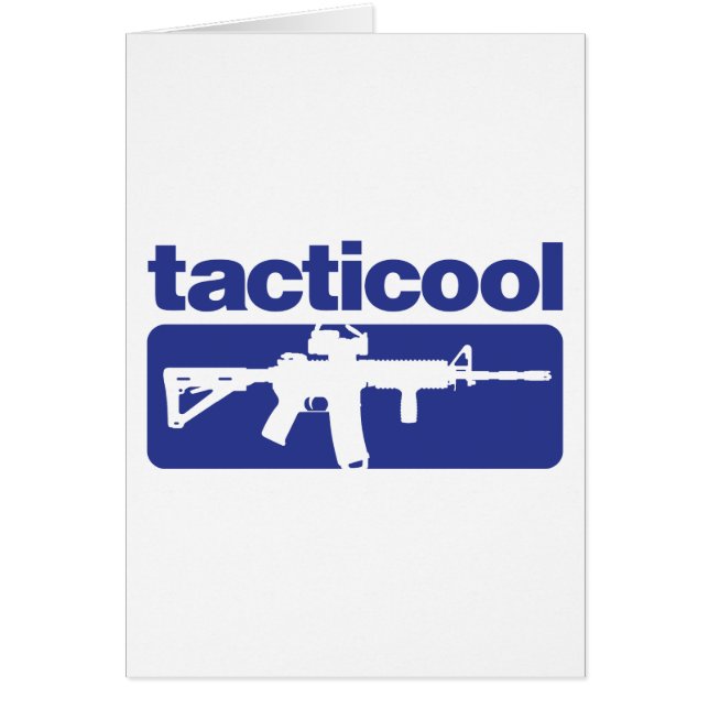 Cartão Tacticool - azul (Frente)