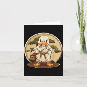 Cartão Taekwondo Pato Árvore Bonsai Karate Pato Mma Artes