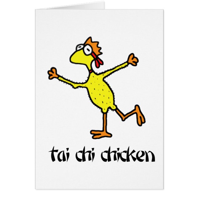 Cartão Tai Chi Chicken (Frente)
