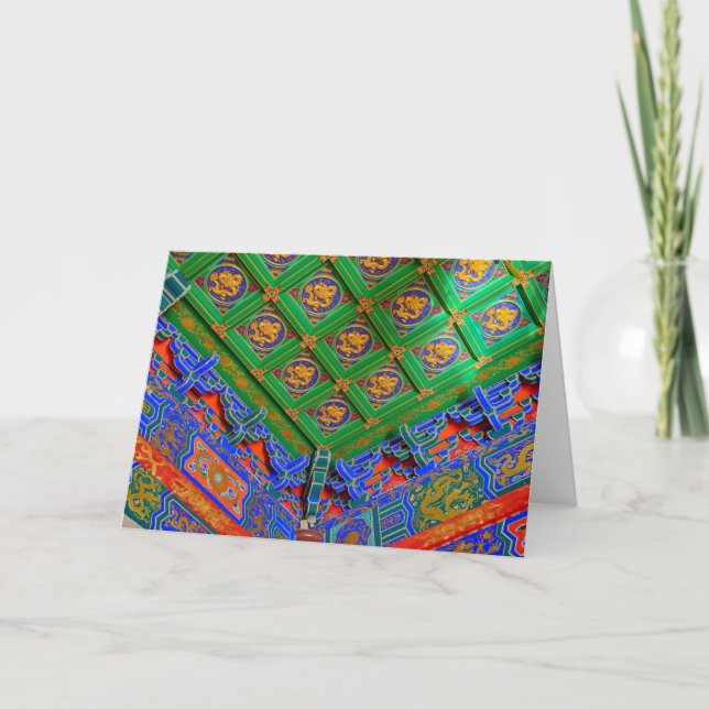 Cartão Tailândia, Bangkok| Templo de Dragão (Frente)