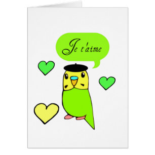 Cartão T'aime de Je