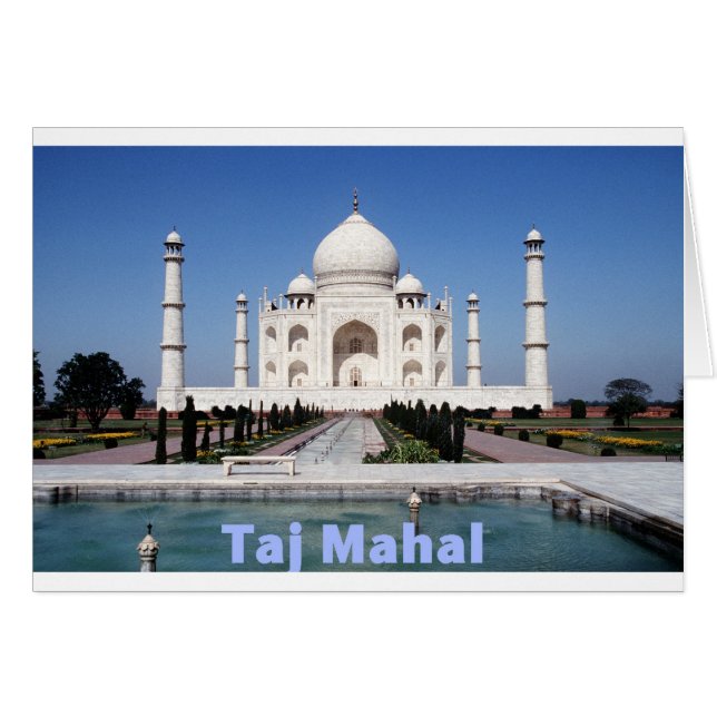 Cartão Taj Mahal (Frente Horizontal)