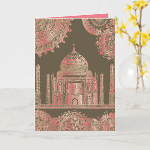 Cartão Taj Mahal - Estilo Boêmiano Oriental