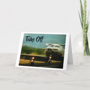 CARTÃO TAKE OFF-ENJOY YOUR NEW ADVENTURE
