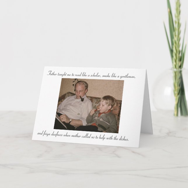 Cartão Tal pai tal filho (Frente)