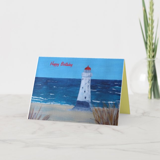 Cartão Talacre Lighthouse Acrylic Impressão (Frente)