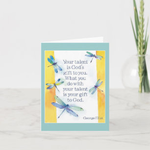 Cartão talent notecard