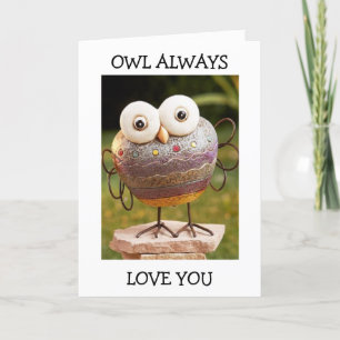 CARTÃO TALKING OWL=OWL ALWAYS LOVE YOU BIRTHDAY WISHES