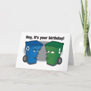 Cartão Talking Trash Humorous Birthday Card