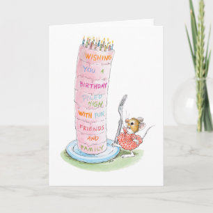 Cartão Tall Birthday Cake Card