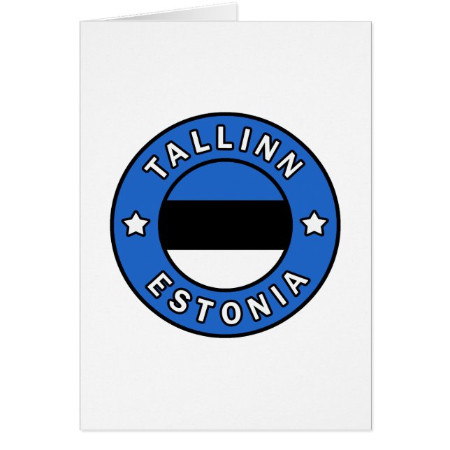 Cartão Tallinn Estônia (Frente)