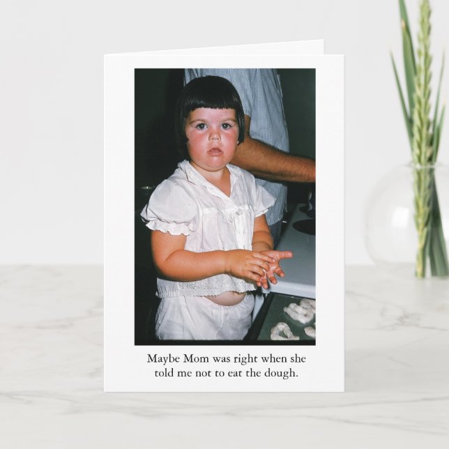 Cartão Talvez a mamã era direita (Frente)