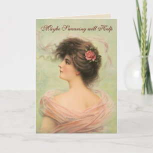 Cartão Talvez Xingar Vai Ajudar Vazio Por Dentro No Fim