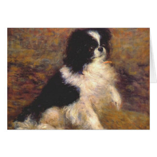 Cartão Tama o Cão Japonês por Renoir