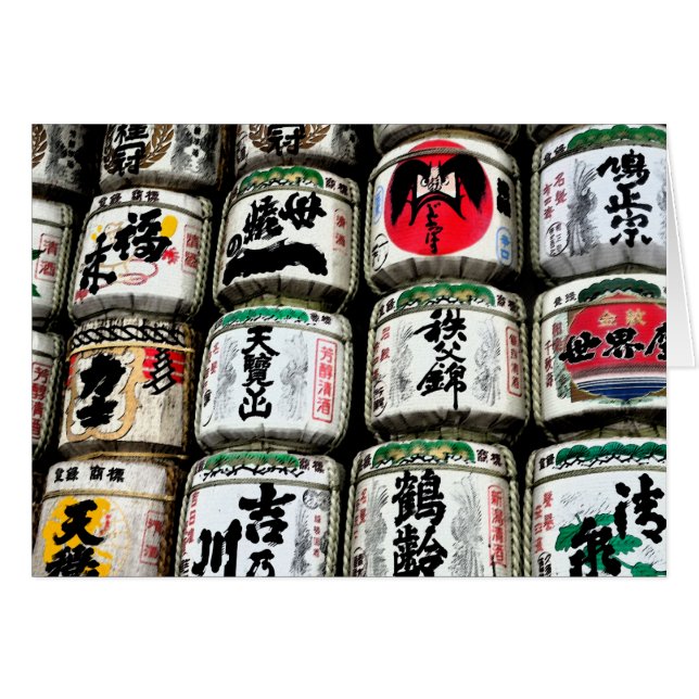 Cartão Tambores japoneses da causa (Frente Horizontal)
