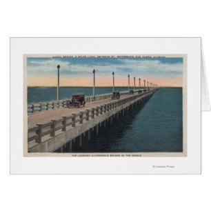 Cartão Tampa, FloridaView da Gandy BridgeTampa, FL