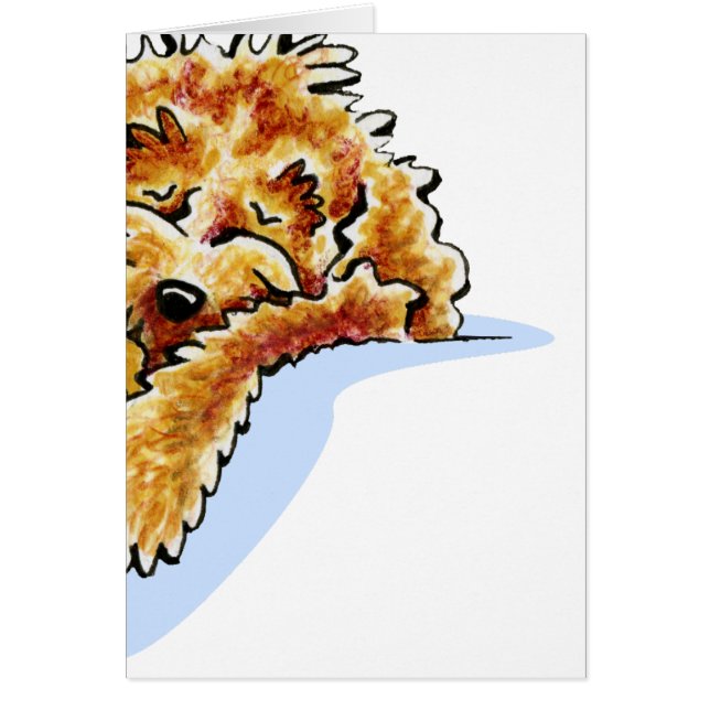 Cartão Tan Cockapoo Dream (Frente)