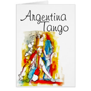 Cartão tango da Argentina