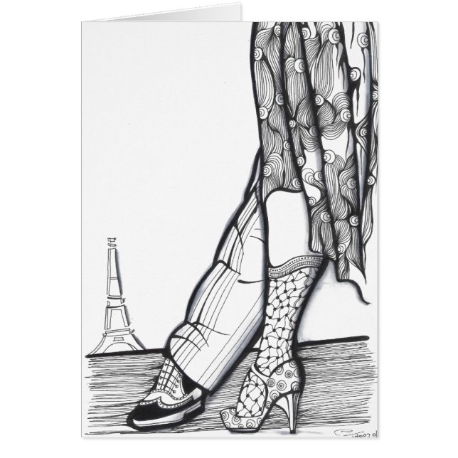 Cartão Tango em Paris (Frente)