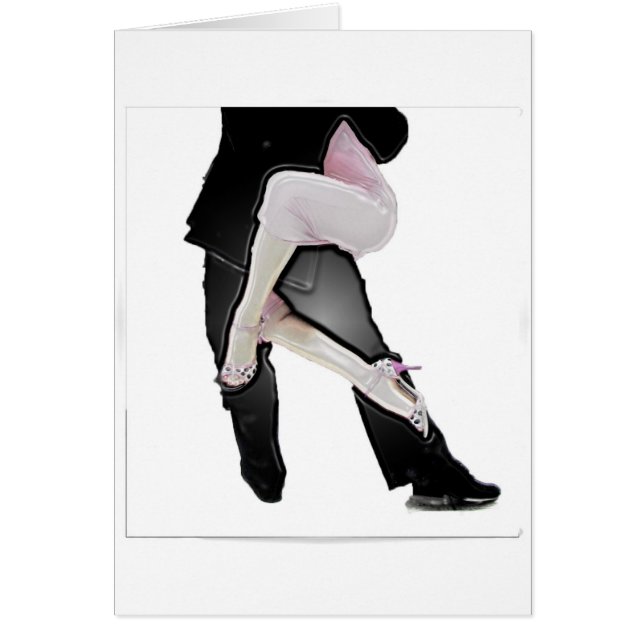 Cartão Tango legs (Frente)
