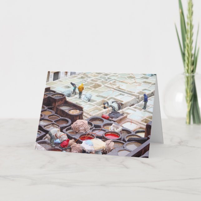 Cartão Tanques Fes, Marrocos (Frente)