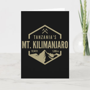 Cartão Tanzânia Mt. Kilimanjaro