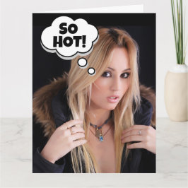 CARTÃO TÃO ENGRAÇADO BLOND SEXY NO ANIVERSÁRIO GRANDE CAR