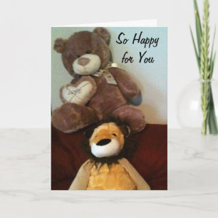 CARTÃO TÃO FELIZ COM SUAS NOTÍCIAS DE ADOÇÃO