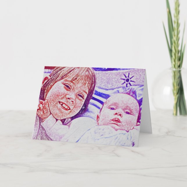 Cartão Tão feliz em ouvir sobre seu novo bebê (Frente)