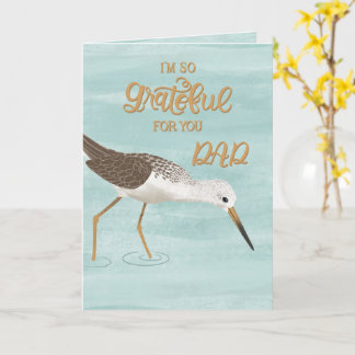 Cartão Tão Grato por Você Pai – Sandpiper Dia dos Pais