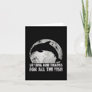 Cartão Tão Longo E Obrigados Para Toda A Lua F De Golfinh