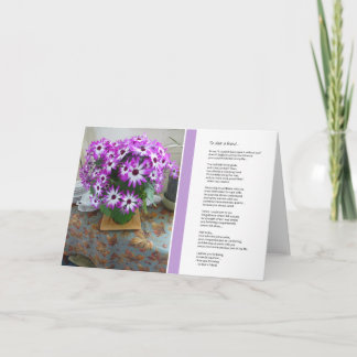 Cartão Tão querido amigo...