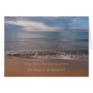 Cartão Tao Te Ching King de todos os riachos CC0842