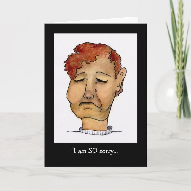 Cartão Tão triste e cara triste (Frente)