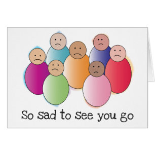 Cartão Tão Triste Em Ver-Te Ir