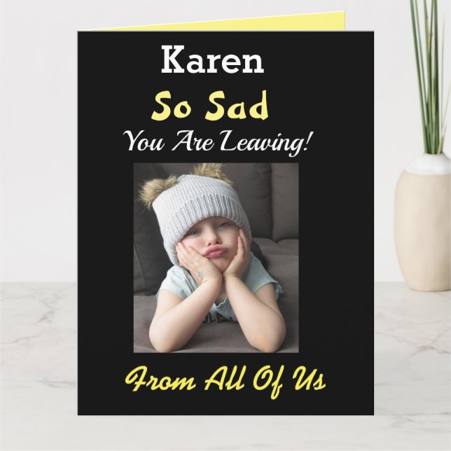 Cartão Tão Triste! Grande Aposentadoria do Grupo Garota E (Frente)