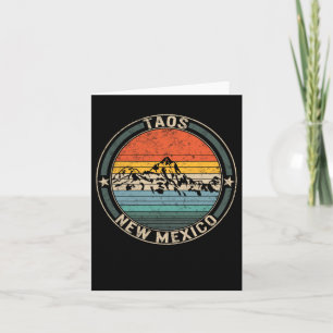 Cartão Taos Novo México Esquiando o Taos Ski Valley Snowb