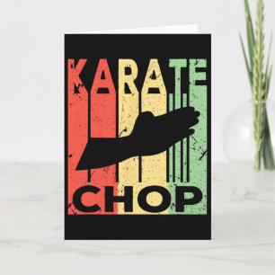 Cartão Tapa de Karatê Vintage