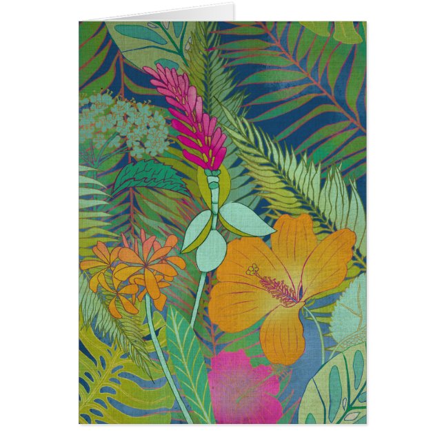 Cartão Tapeçaria Tropical II (Frente)