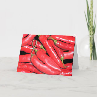 Cartão tapete de chili