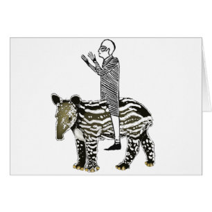 Cartão Tapir do em do passeio