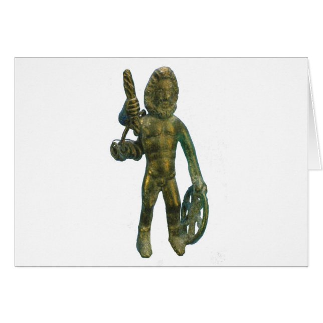 Cartão Taranis--Deus de trovão celta (Frente Horizontal)