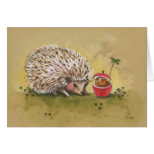 Cartão Tarde afortunada do trevo