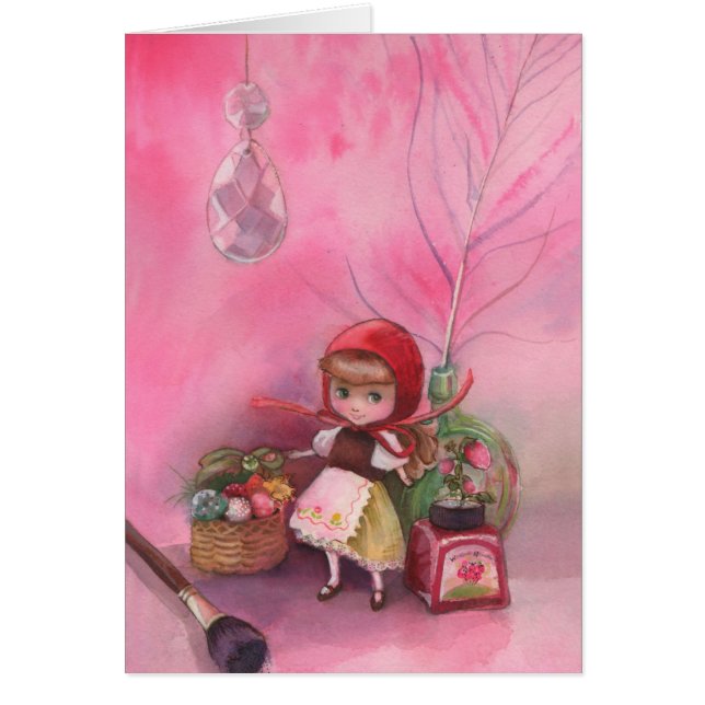 Cartão Tarde da morango (Frente)