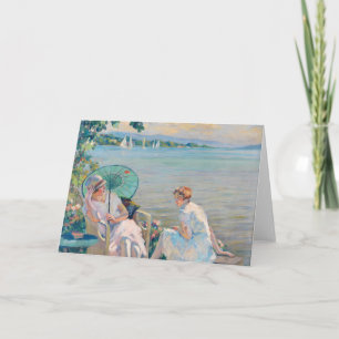 Cartão Tarde de Verão no lago   Edward Cucuel