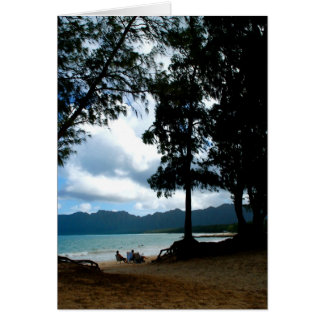 Cartão Tarde na praia dos foles